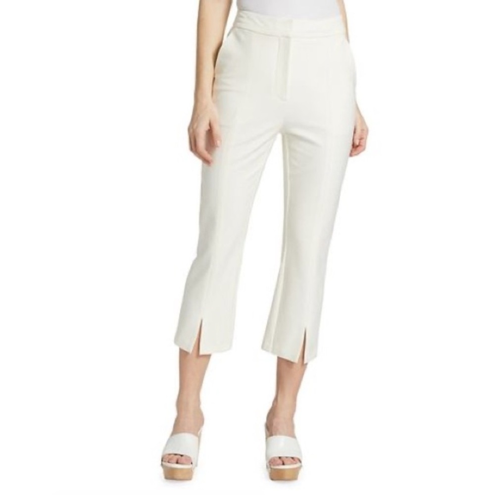 10 Crosby Derek Lam Bianca Split Front Crop Trouser Size 4 - Picture 2 of 9